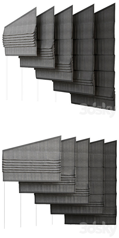 Roman blind for skylight